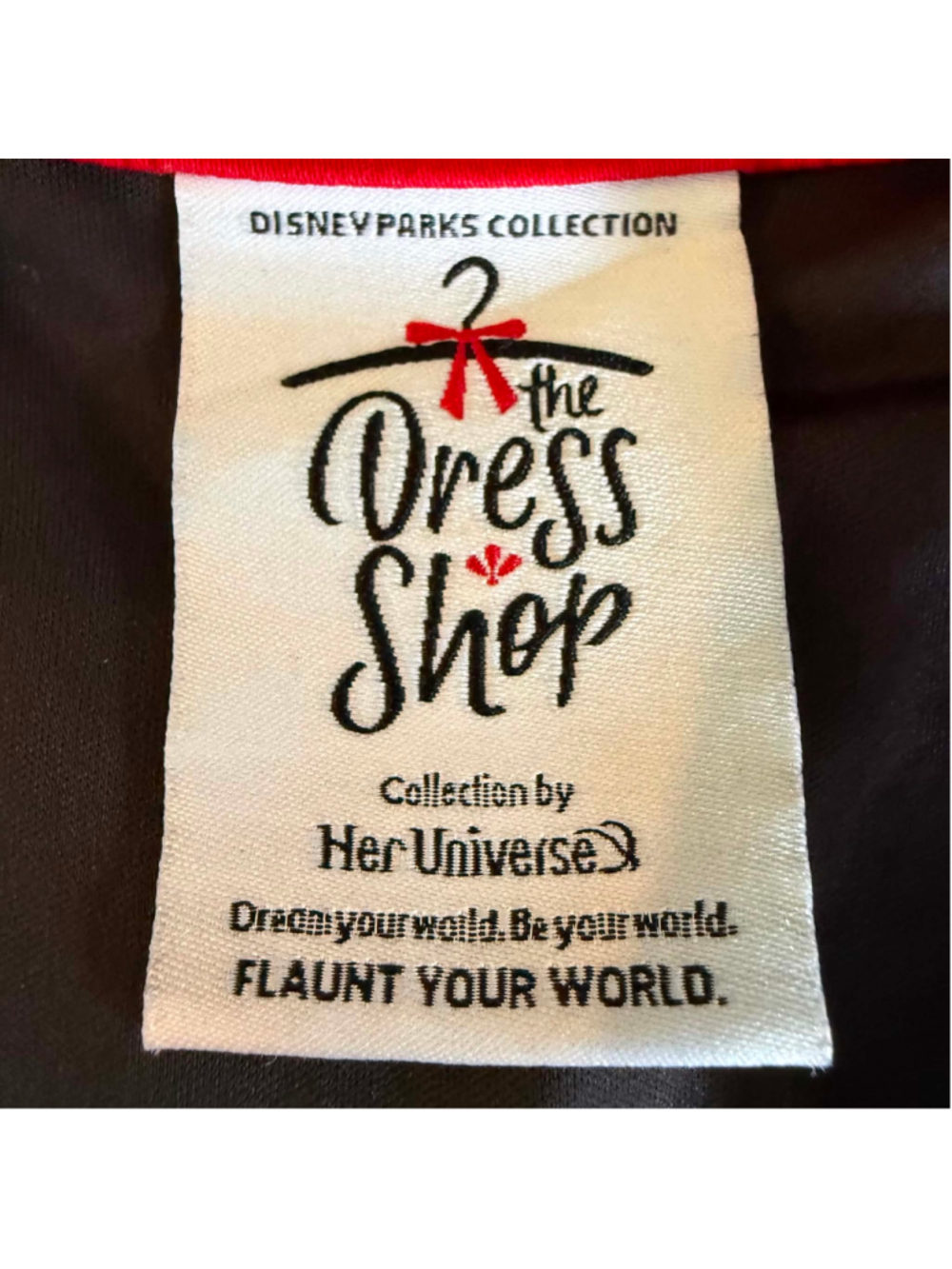 Women's Her Universe Disney Parks Collection Midi Dress Black Red - Picture 3 of 11